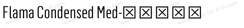 Flama Condensed Med字体转换